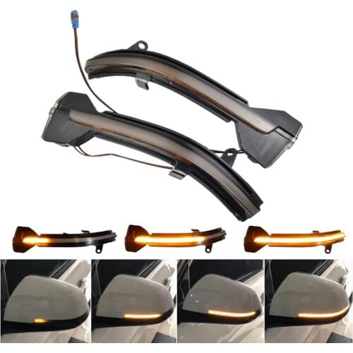 For BMW 5 6 7 Series F10 F11 F07 F06 F12 F13 F01 Dynamic Turn Signal LED Rearview Mirror Indicator Blinker Sequential Light
