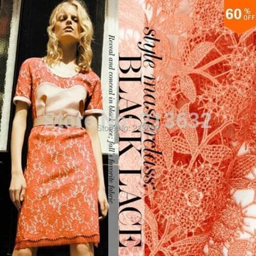 PQYY122 african guipure lace water soluble chemical lace hollow out african chemical lace water soluble tecido feltro wedding