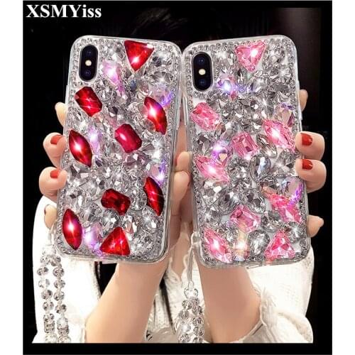 Phone Case Luxurious Bling Crystal Diamonds Rhinestone 3D Stones soft Cover for iphone 11 Pro MAX 5 6 6S 7 8 Plus X Xs Max XR