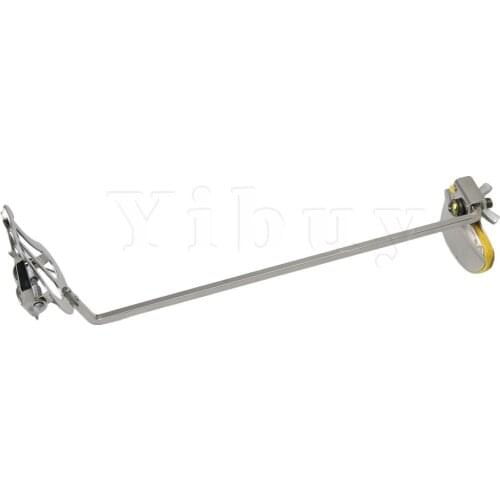 Yibuy Silver Sax Sheet Music Clip Holder Clamp-On Holder Lyre Musical Instrument for Soprano Tenor Saxophone Part