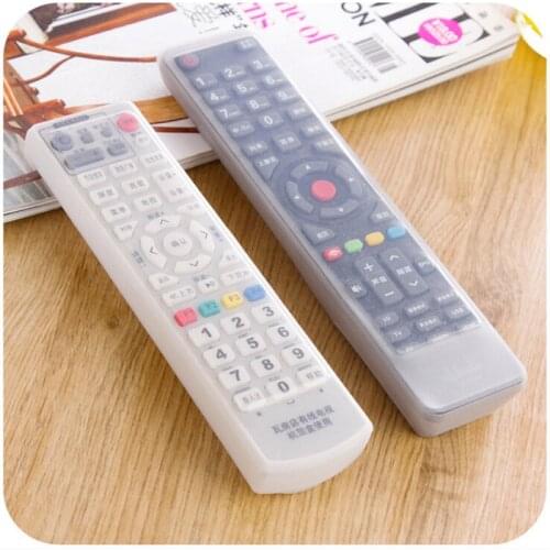 18*5*1.5cm Silicone TV Remote Control Case Cover Dust Protect Storage Bag Anti Dust Waterproof