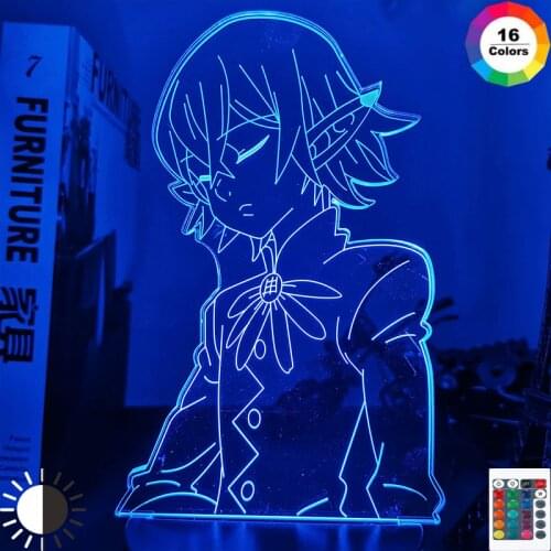 The Seven Deadly Sins Helbram Led Night Light for Bedroom Decor Nightlight Birthday Gift Anime 3d Lamp The Seven Deadly Sins