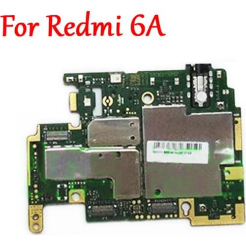 Tested)Full Work Original Unlock Motherboard For Xiaomi Hongmi Redmi 6A Logic Circuit Board Plate With Firmware