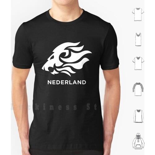 Nederland Lion 2 T Shirt Print For Men Cotton New Cool Tee Nederland Nederlands Netherlands Netherland Holland Hup