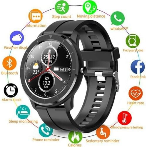1pc Smart Watch Full Touch Screen Sport Bracelet Blood Pressure Heart Rate Monitor Wristband Watch Fitness Tracker Pedometer