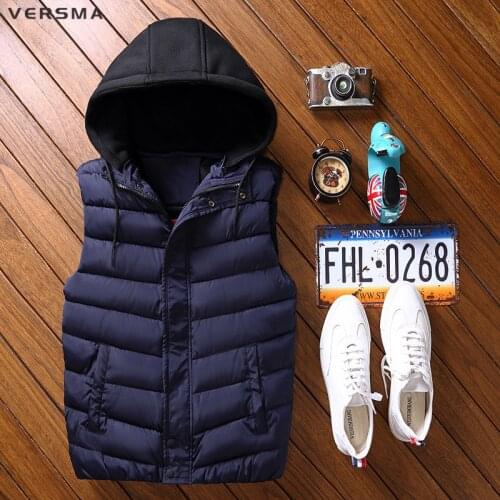 Мужские жилеты с капюшоном VERSMA China At AliExpress