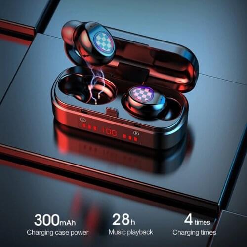 50SET NEW 2020 V7 TWS Wireless Bluetooth Earphones Bluetooth 5.0 earphones Sports Waterproof Headset Gaming earphone