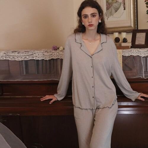 Wasteheart Spring Sexy Women Sleep Nightwear Suits Night Polyester Lace Pajama Sets Sleepwear 2 Pieces Pants Homewear Plus Size