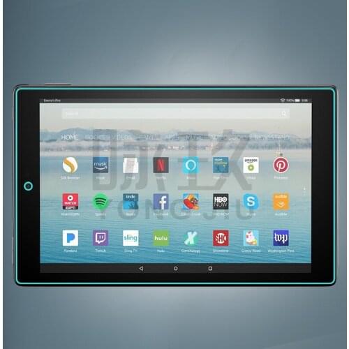 Tempered Glass Screen Protector Film for Amazon Kindle Fire HD10 HD 10 2015 2017 2019 10.1" 10.1inch Tablet