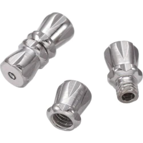 200pcs Brass Screw Clasps Connector Terminator for Bracelet Necklace Jewelry Findings 12x5mm Hole: 0.5mm