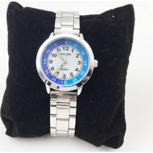 Cartoon Women Watch Silver Quartz Analog Luminous Hands Stainless Steel Band Wrist Watches for Women Girls Ladies Wristwatch