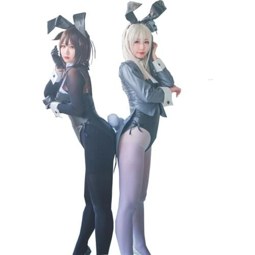 Custom Kantai Collection Suzutsuki cosplay costume dress uniform bunny girl Halloween costumes for women