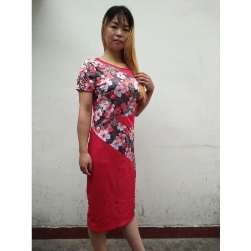 Women Elegant Colorblock Patchwork Tartan Check Plaid Wear to Work Business OL Party Bodycon Tunic formal work Knee Length Dress