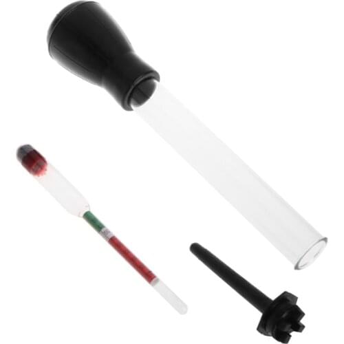 1Pc 1.1-1.3 Colored Zone Black Battery Hydrometer Tester Acid Electrolyte Lead Flooded PQ G25 Great Value
