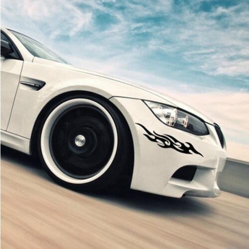 1pc Car Stickers Decoration Flame Shielding Paint Scratches Bumper Cover Rearview Mirror Head Cover Windshield Decal