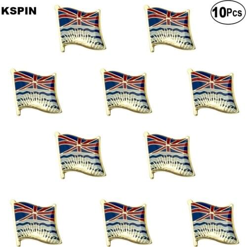 BRITISH COLUMBIA Flag Lapel Pin Flag badge Brooch Pins Badges 10Pcs a Lot