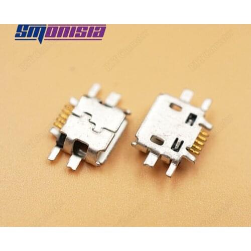 Smonisia 100pcs 100% New Micro USB Connector Micro usb Charging Port For Nokia N97 N8 E52 6270 Replacement usb Socket