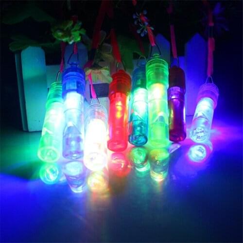 200pcs Colorful child toy flash luminous LED Glow whistle ktv whistle party bar activity supplies noise maker Birthday Gift