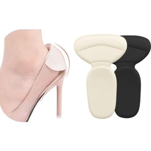 3 Pair T-type Heel Protector Soft Inserts Heel Liner Grips High Heel Comfort Pads Feet Care tool