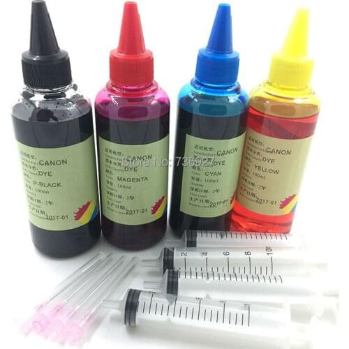 4X 100ml PGI-2600 PGI2600 Refill Dye ink for Canon MAXIFY Ib4060 MAXIFY MB5060 MAXIFY MB5360 inkjet printer