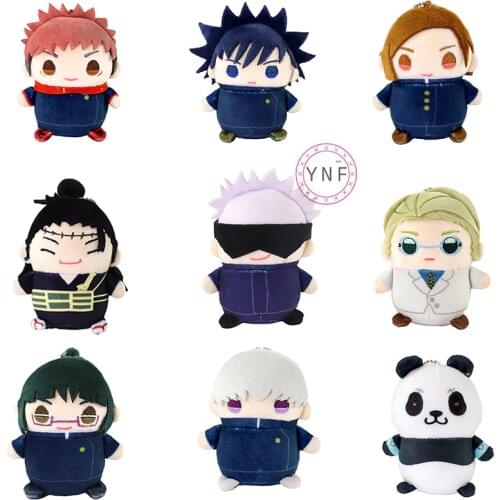 9cm Stuffed Anime Dolls Jujutsu Kaisen Nanami Kento Panda Inumaki Toge Gojou Satoru Yuuji Ryoumen Sukuna Kawaii Pandent Gift Toy