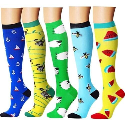 Anti Fatigue Sport Unisex Compression Stockings Pressure Varicose Vein Stocking Leg Support Stretch Pressure Circulation Stock