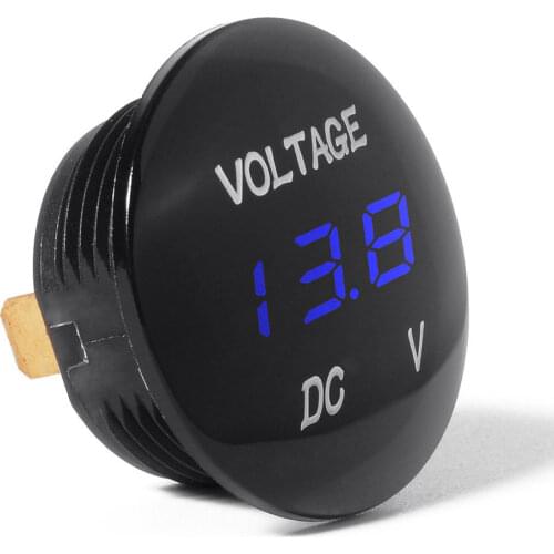 CAR MARINE YATCH RV METER Digital Voltage Voltmeter Display Voltmeter 12V BLUE COLOR