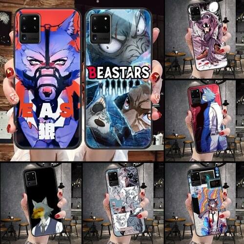 BEASTARS Anime Phone case For Samsung Galaxy Note 4 8 9 10 20 S8 S9 S10 S10E S20 Plus UITRA Ultra black trend Etui 3D coque