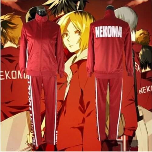 Haikyuu!! NEKOMA High School Volleyball kozume kenma cosplay costume anime clothes for men jacket coat sports suits