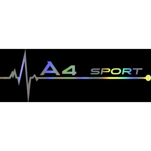 HungMieh 20*7cm Car Stickers Sport jdm Stickers for Car Vinyl Window Creative Auto Stickers and Decals Car-styling for Audi