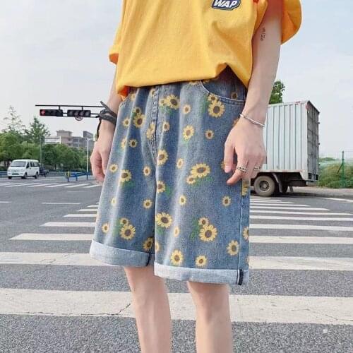 IMGININ Men's Denim Shorts