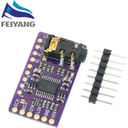 Interface I2S GY-PCM5102A DAC Decoder Player Module For Raspberry Pi pHAT Format Digital Audio Board