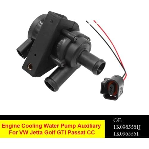 1K0965561J 1K0965561G Car Cooling Water Pump With Engine Connect Plug Cable For VW Jetta Golf GTI Passat CC Octavia 1.8T 2.0T
