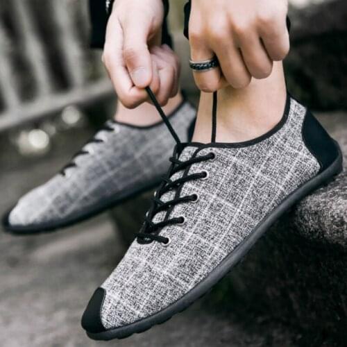 Fashion Men Flats Light Breathable Shallow Casual Shoes Men Man Sneakers Peas Zapatos Hombre Shoes Canvas Driving shoes D5-76