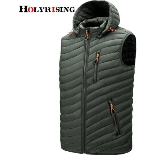 Men Clothing Vest Jacket Mens New Autumn Warm Sleeveless Jacket Male Winter Casual Waistcoat Men Hooded Vest Plus Size Veste Hom