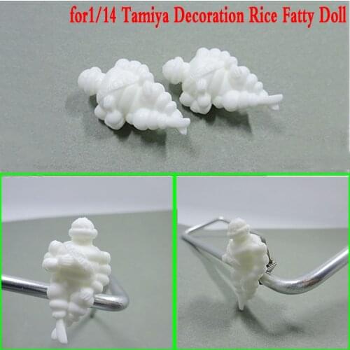 Fatty Mi Doll Pair Decoration for 1/14 Tamiya RC Truck Car SCANIA R730 R470 R620 VOLVO FH12 ACTROS 3363 1851 AROCS MAN TGX Diy