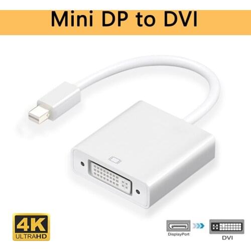 Mini Displayport DP to DVI Converter Cable Adapter Male to Female 1080p Mini DP-DVI Adapter for TV Laptop Projector Thunderbolt