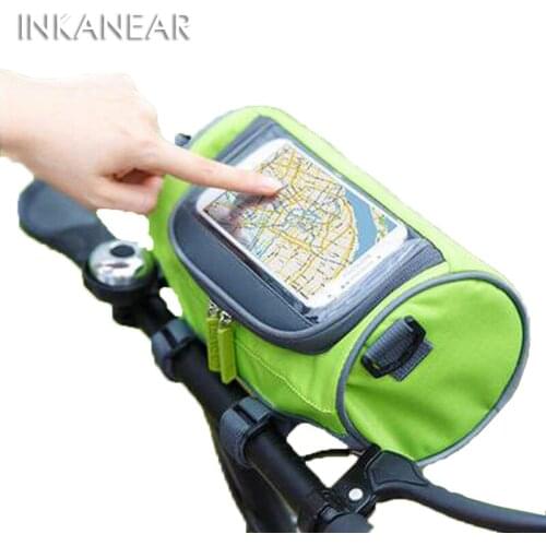 Hanging Traveling Storage Bag Handlebar Bag Touch Screen Phone Bag Mountain Bike Accessories Riding Bag Outdoor