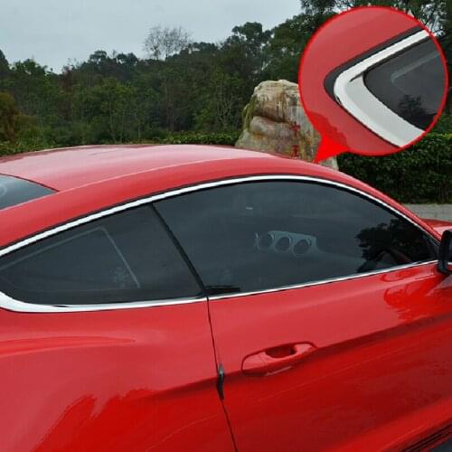Stainless Steel Car Window Trim Strips, Body Bright Strips Exterior Modification Accessories for Ford 15-20 Mustang