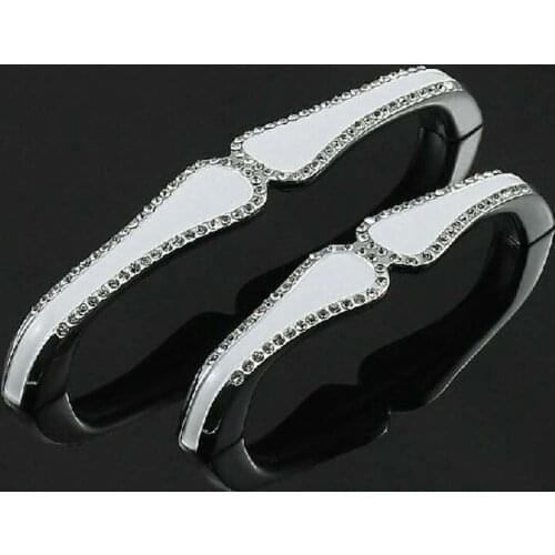 96mm 128mm kitchen Cabinet handle crystal cupboard pull silver white Zinc Alloy drawer Dresser Wardrobe Funrinture handle pulls