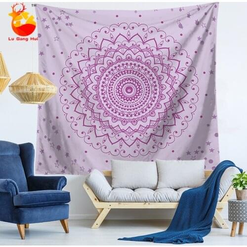 Modern Style Creative Mandala Series Printed Household Tapestry Wall Hanging Beach Towel Beach Sitting Carpet