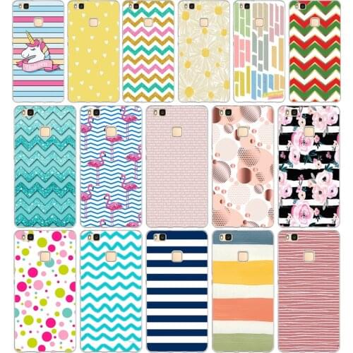 109AA Stripes Soft TPU Case Cover For Huawei P8 P9 Lite 2017 Mate 10 20 Lite
