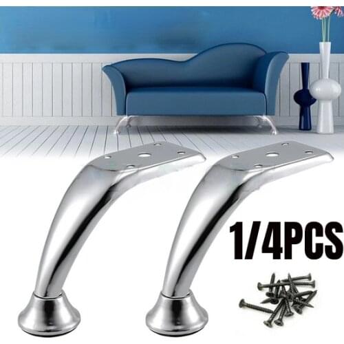 1/4PCS Metal Furniture Table Legs Modern Style Tapered 110mm For Coffe Sofa Table Cabinet TV Stands Bed Heavy Duty with Screws