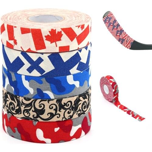 1Roll Hockey Stick Tape Multipurpose Colorful Sport Safety Cotton Cloth Enhances Ice field Hockey badminton Golf Tape