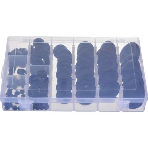 130pcs Black Closed Seal Ring Grommets Car Electrical Wiring Cable Gasket Kit Assortment Rubber Grommet 6mm-50mm