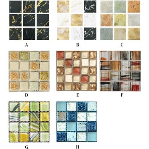 20Pcs Kitchen Stove Wall Stickers DIY Waterproof Bathroom Removable Decals Self-adhesive Home Decor MSK001