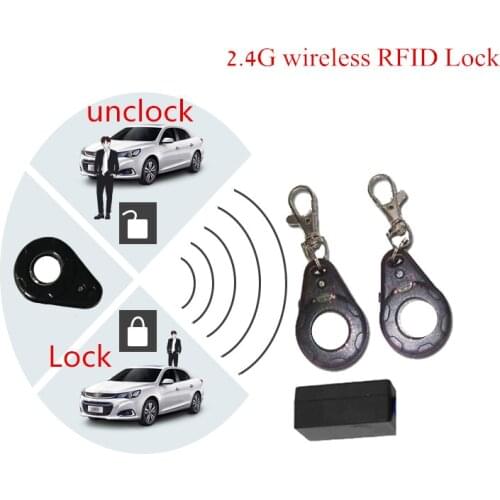 Car Burglar Alarm 2.4 G wireless anti-theft anti-hijacking automatic lock unlock engine Relay RFID immobilizer system