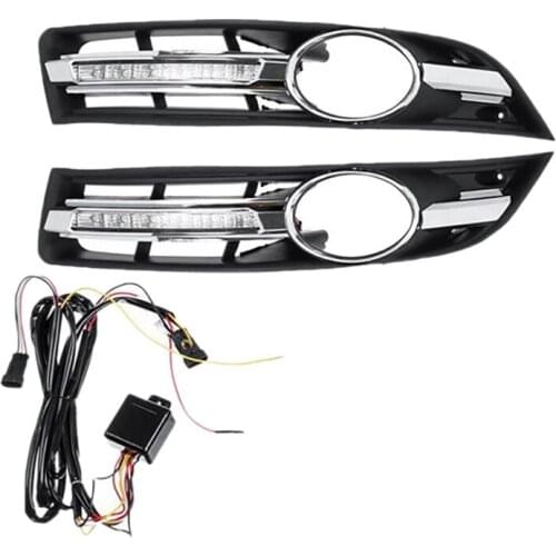 Car LED DRL Daylight + Fog Lights + Harness Kit for Passat B6 2006-2010