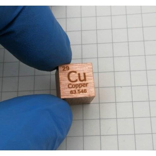 Element cube 10mm pure copper zinc antimony titanium yttrium nickel lead cobalt samarium bismuth molybdenum aluminum chrome