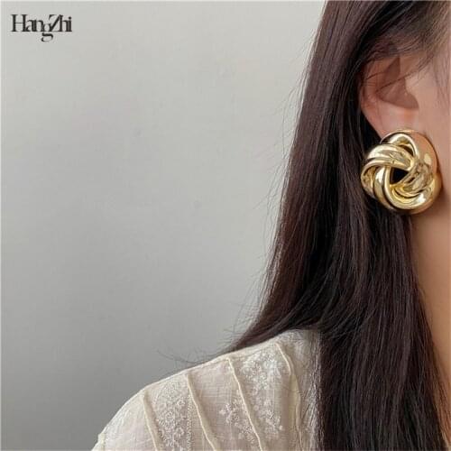 Hangzhi 2020 New European and American Hipsters Personal Exaggerated Punk Style Big Dance Party Trendy Earrings Jewelry